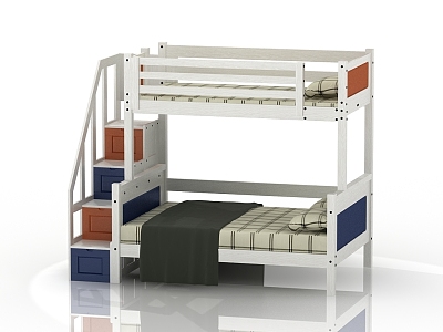 Jane Europe children's bed high and low bed 3d model