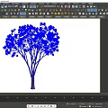 Elegant Arbor Tree With Lush Purple Flowers And Spreading Branches