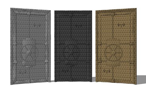 Industrial LOFT gate steel door 3d model