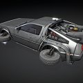 Modern flying car suspension car 3d model