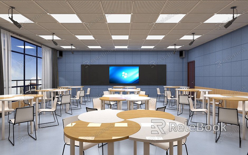 Modern Classroom Recording and Broadcasting Classroom model