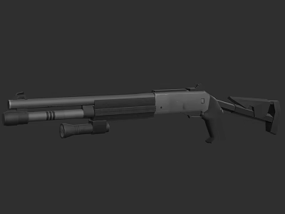 Shotgun Firearms Game Weapons Combat Gunfight Weapons 3d model