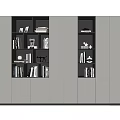 Modern Bookcase Interior Design With Integrated Lighting And Decorative Books