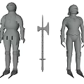 Game and Movie Character Featuring Silver Armor and Detailed Weapon Design