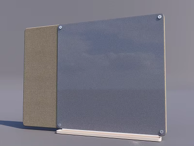 Modern Decorative Wall Paneling With Glass Front And Wood Frame For Home Interior Design 3d model