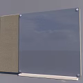 Modern Decorative Wall Paneling With Glass Front And Wood Frame For Home Interior Design