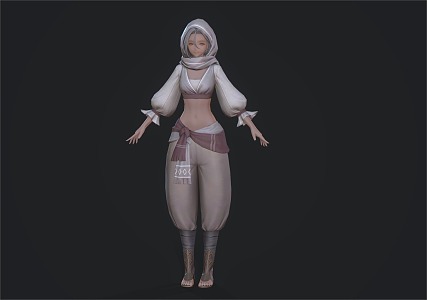 Arab Maiden 3d model