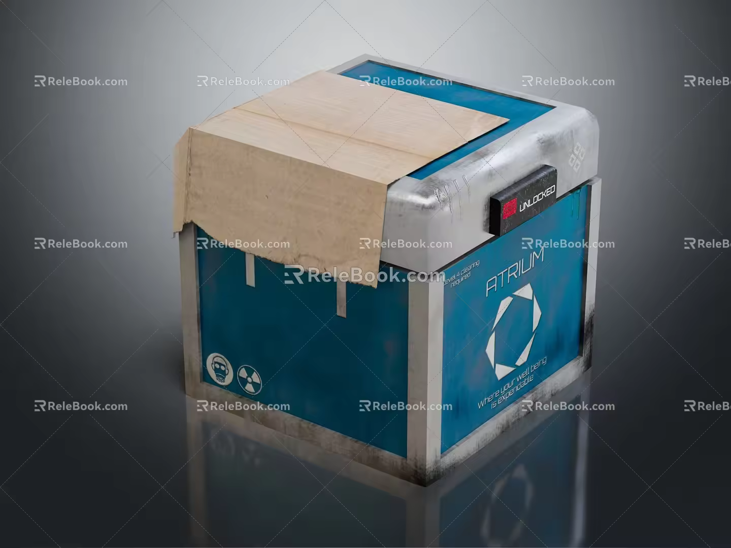 Modern Chest Sci-Fi Chest Sci-Fi Item 3d model