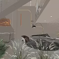 Modern Beauty Salon Interior Design With Front Desk Green Chairs Mirrors And Product Shelves