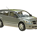 Gray SUV Car with Roof Rack Silver Wheels and Front Grille Design