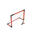 Soccer Goal Sports Equipment With Red Orange Frame Durable Net And Sturdy Structure For Outdoor Games