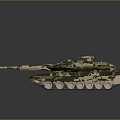 Military Armored Combat Tank With Camouflage Pattern And Heavy Tracked System