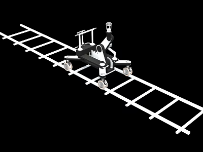 Modern Entertainment Appliances In Open Kitchen Interior Design With Island Counter 3d model