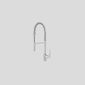Modern Kitchen Faucet with Stainless Steel Spring Coil and Flexible Spout Design