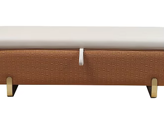 bed end stool 3d model