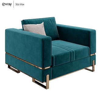 Sofa Single Sofa Seat Casual Sofa 3d model