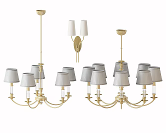 American chandelier 3d model