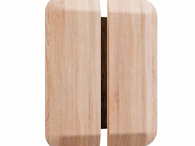 Wooden Wall Lamp with Natural Grain and Modern Sleek Design for Home Interior 3d model