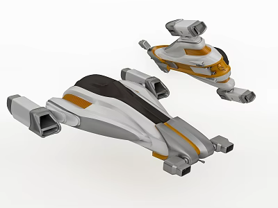 Modern Toys Sci-Fi Space Warship Spaceship Toys 3d model