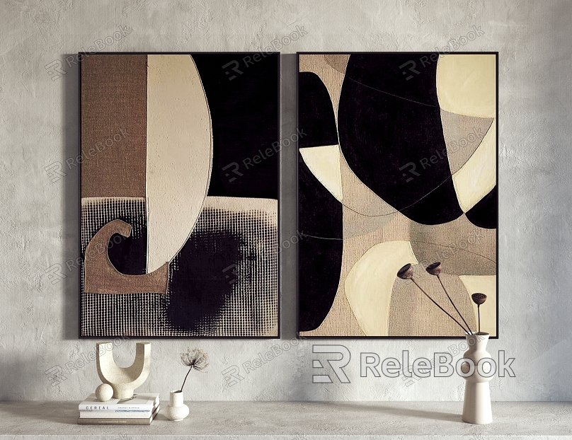 Modern abstract painting hanging painting decorative painting model