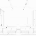 Modern Classroom Vocal Music Classroom 3d model