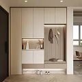 Modern Shoe Cabinet Design With Storage Hooks Seating And Interior Elements