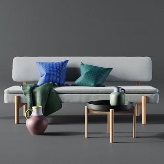 Double sofa 3d model