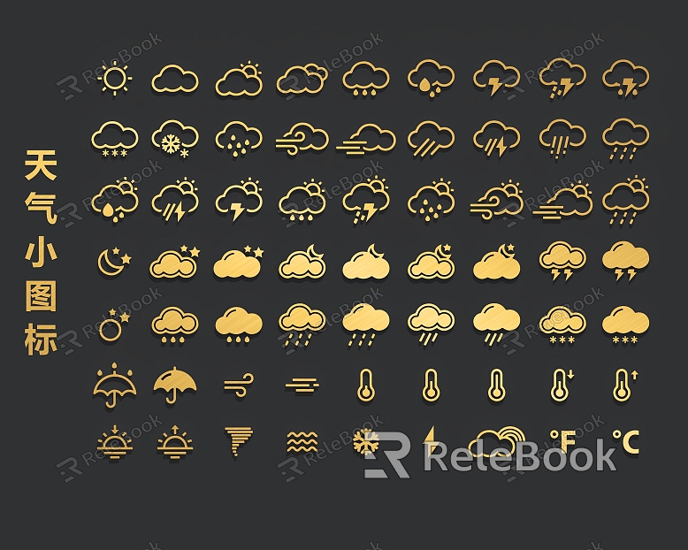 weather icon weather symbol weather element model