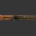 Vintage pistol military firearms 3d model