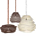 Quiet chandelier decorative lamp 3d model