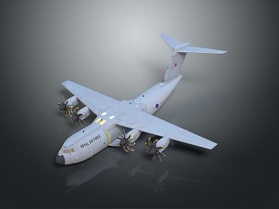 Modern transport aircraft transport aircraft large transport aircraft 3d model