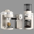 Modern Black Espresso Coffee Maker With Milk Frother For Home Kitchen Use