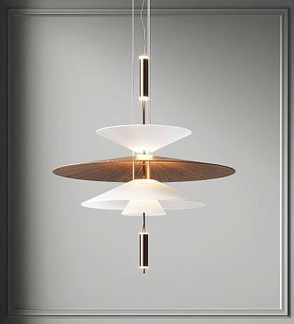 Modern chandelier 3d model