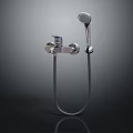 Chrome Plated Handheld Shower Head Hardware Tool With Modern Design And Durable Structure