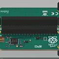 Industrial Equipment Circuit Board Module for Raspberry Pi with Green PCB and Electronic Components