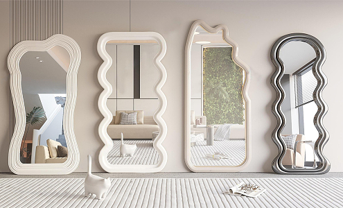 modern mirror floor mirror 3d model