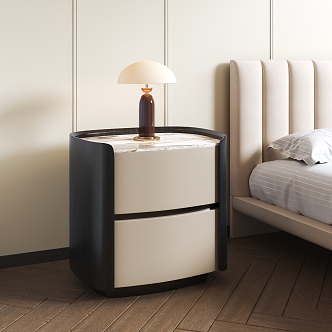 Modern Bedside Cabinet 3d model