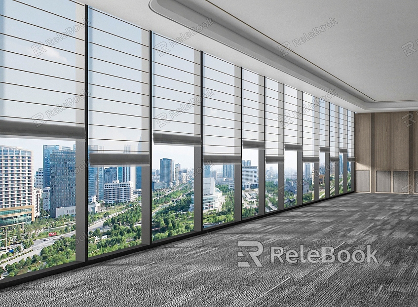 Office curtain wall window roller shutter model