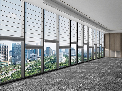 Office curtain wall window roller shutter model