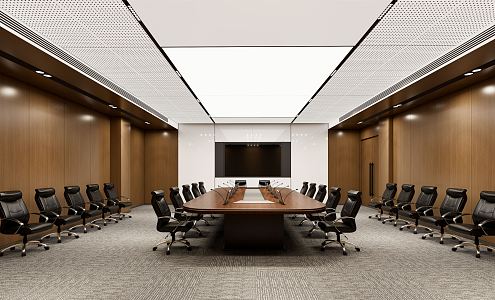 Modern Conference Room 3d model