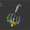 Intricate Metallic Water Vessel Anchor With Decorative Claw Structure For Marine Use