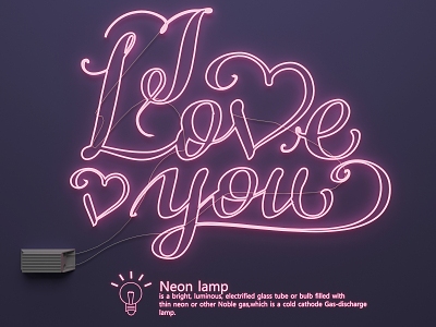 Neon Light 3d model