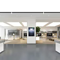 Modern Business Hall Telecom Mobile Unicom Business Hall Store 3d model