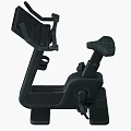 Brown and White Exercise Bike with LCD Display for Home Gym Fitness Equipment Workout