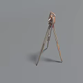 Industrial Equipment Mounted on Tripod Stand for Precision Measuring in Construction