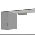 Modern White Office Desk with Two Drawers and Simple Rectangular Top Design