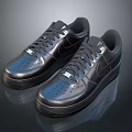 Stylish Black Casual Shoes With Lace Up Design And Glossy Leather Upper