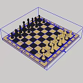 Classic Chess Board Game With Black And White Pieces Arranged On Chessboard For Entertainment