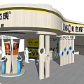 JENSOR 4S Car Dealership Yellow Car Display Exhibition Stand with Digital Screens