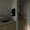 Minimalist Living and Dining Room Interior With Sofa Coffee Table TV And Green Plants